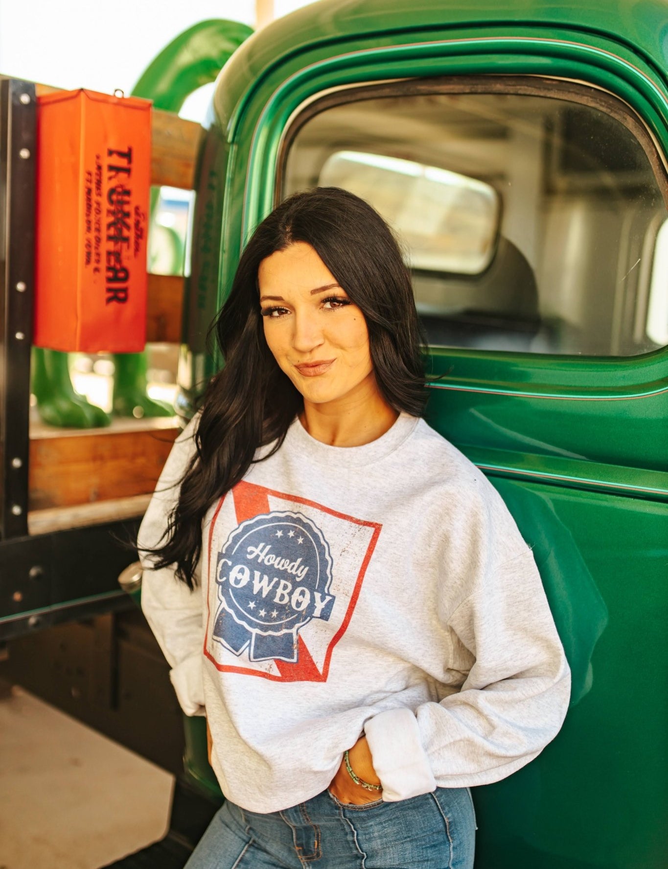 Howdy Cowboy SweatshirtGreyS