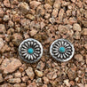 Concho Turquoise Stone Studs