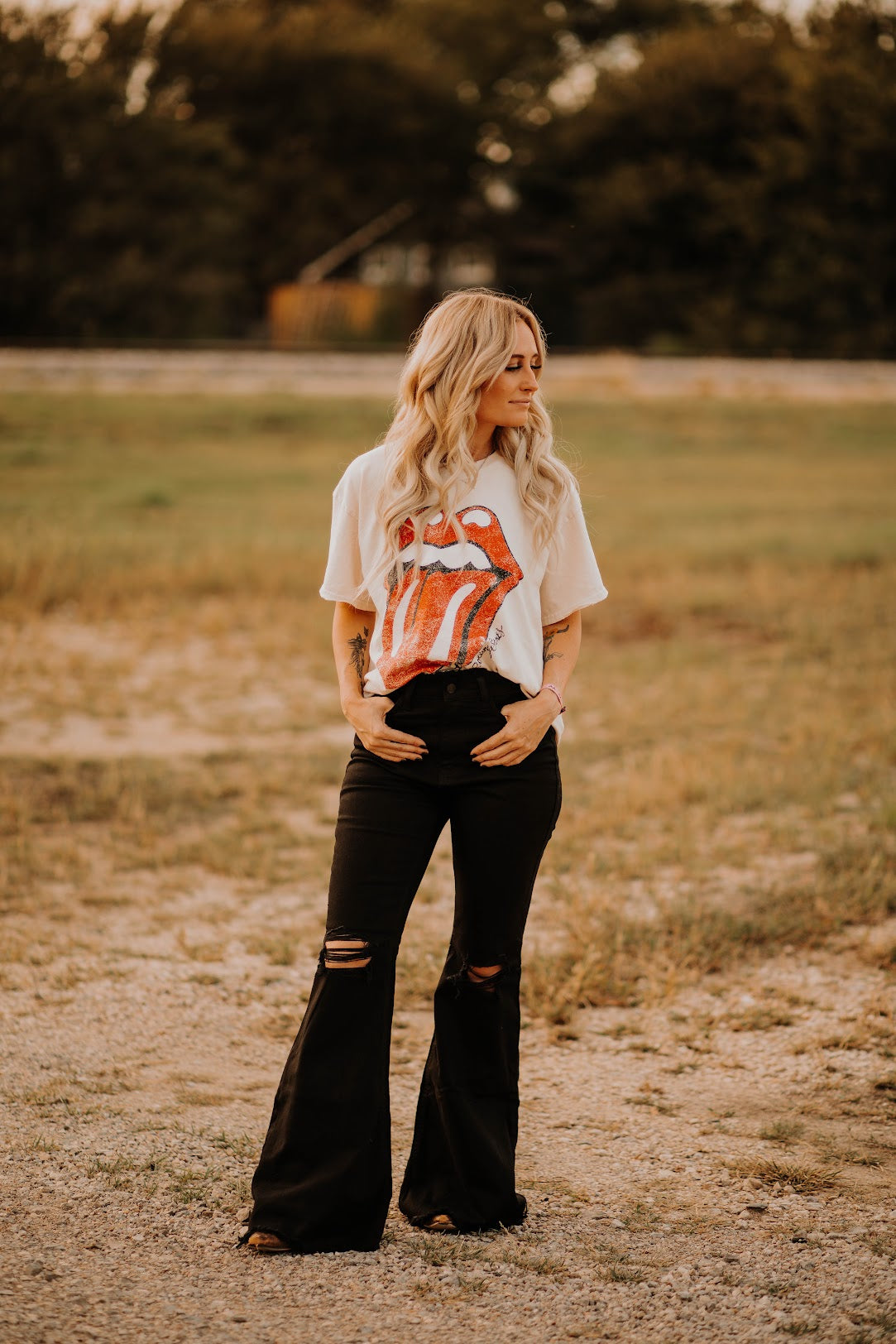 the rolling stones lick graphic tee