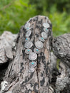 concho necklace with turquoise accent 