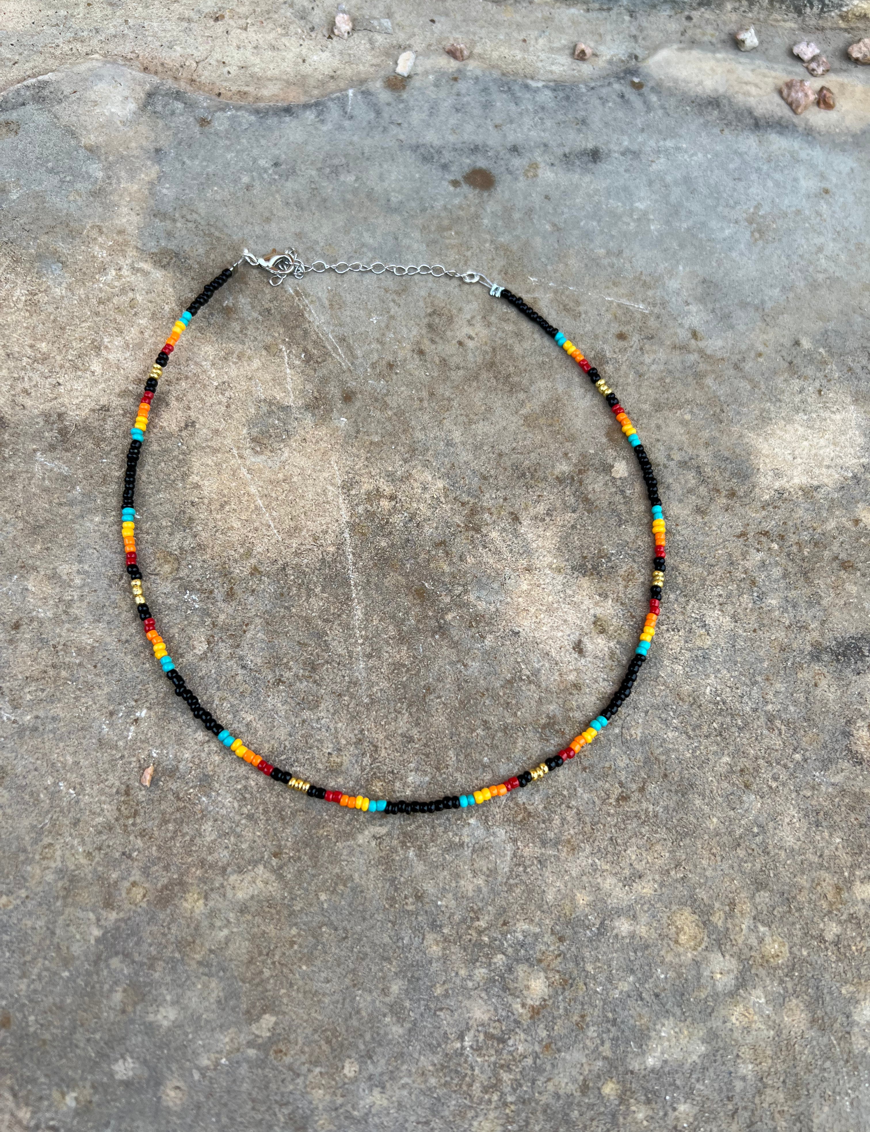 Serape Bead Choker