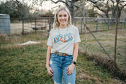 Just a Little Wild Aztec Graphic T-shirtCreamS
