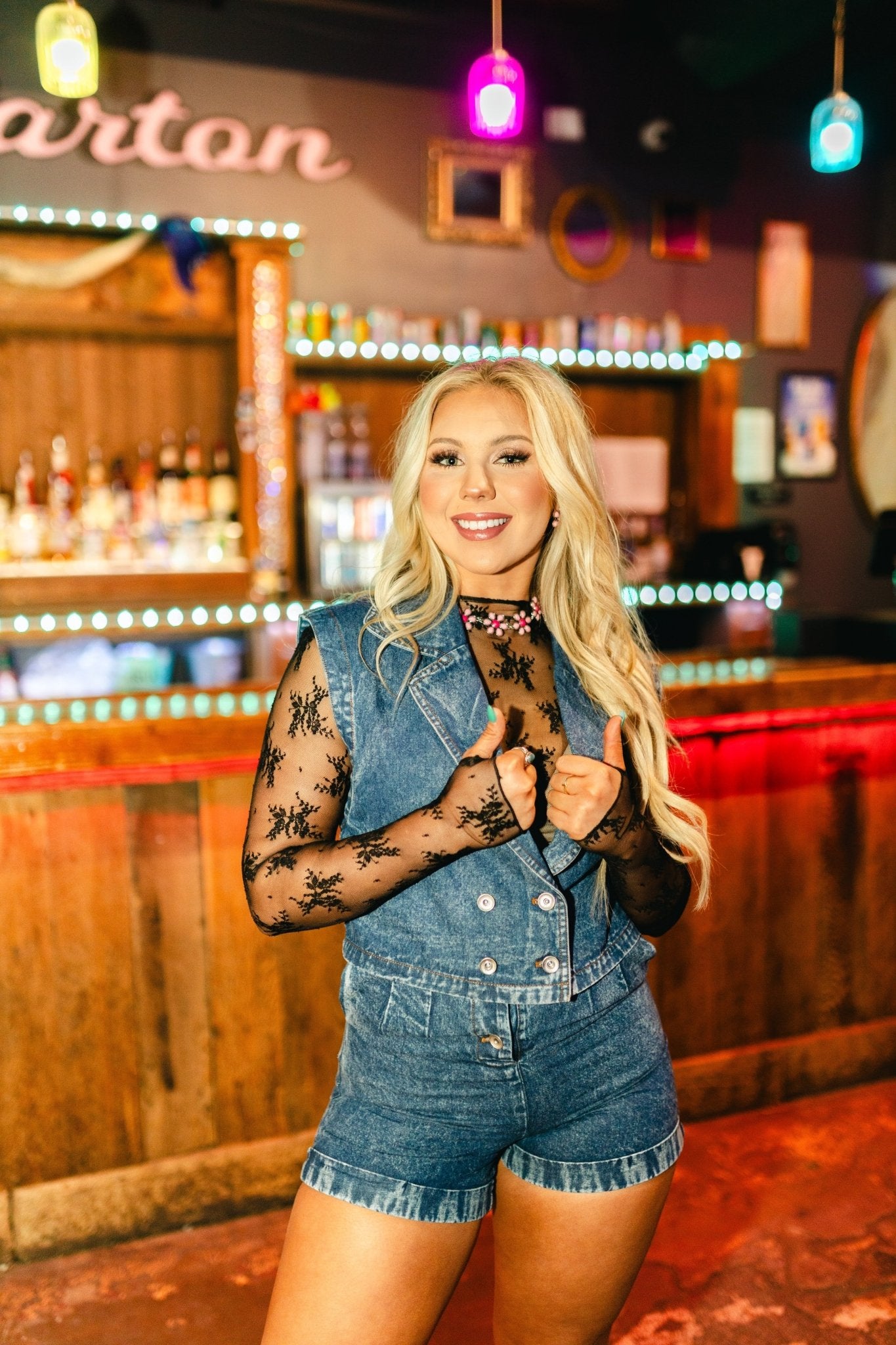 Lace Mesh Long Sleeve Top - Black – Wild Junkie