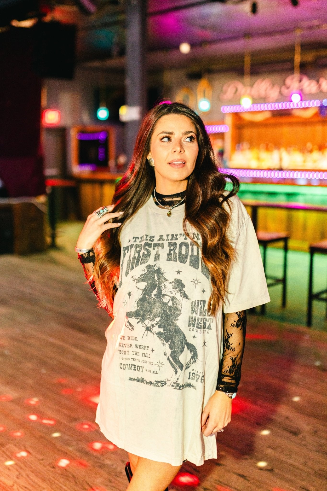 Lace Mesh Long Sleeve Top - Black – Wild Junkie