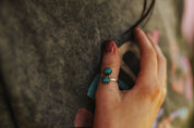 Large Twisted Turquoise RingTurquoise5
