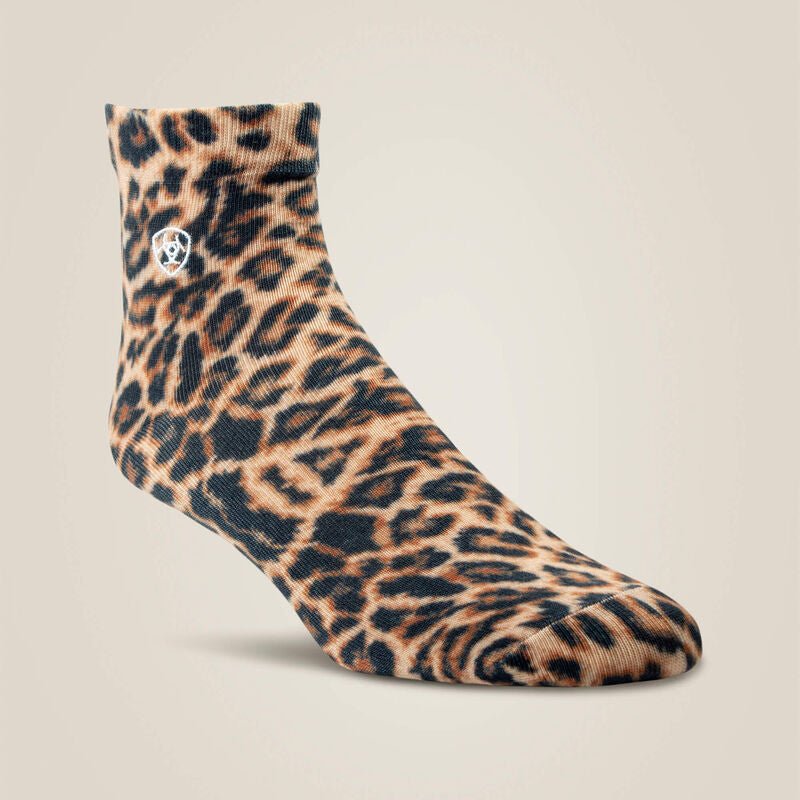 Leopard Print Ankle Socks Duo PackMultiOS