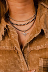 Longhorn Pearl Pendant NecklaceSilverOS