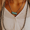 Marbled Turquoise Bar NecklaceTurquoiseOS