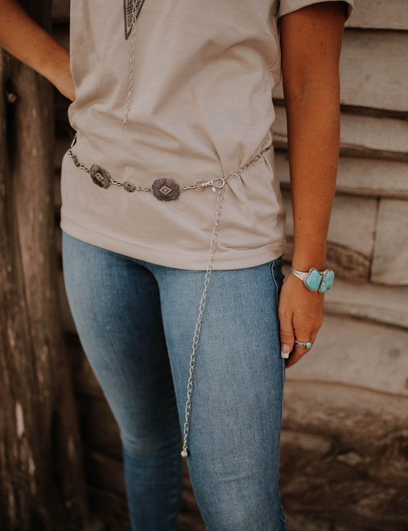 Mini Concho BeltSilverOS