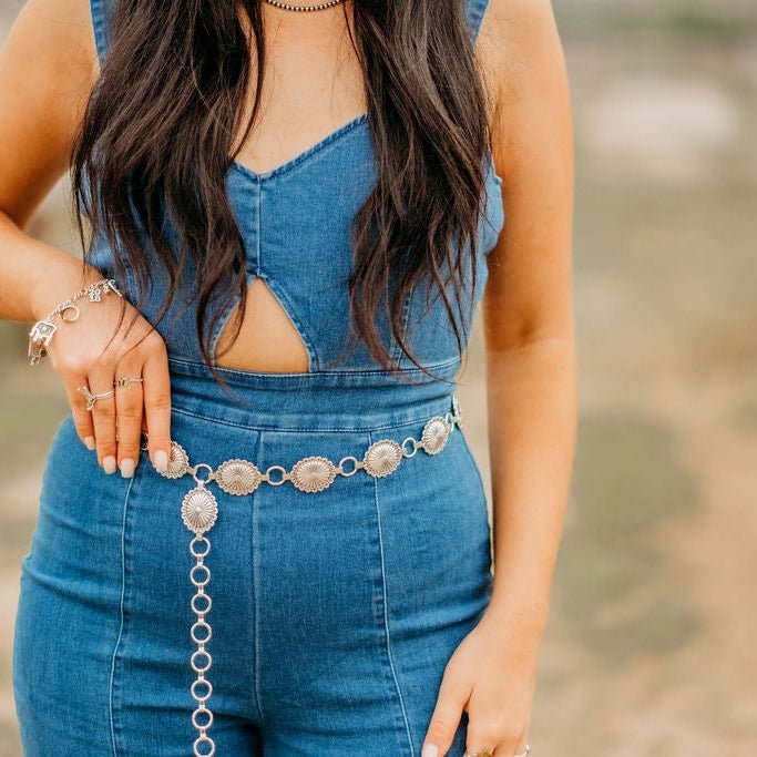 Mini Silver Concho BeltSilverS/M