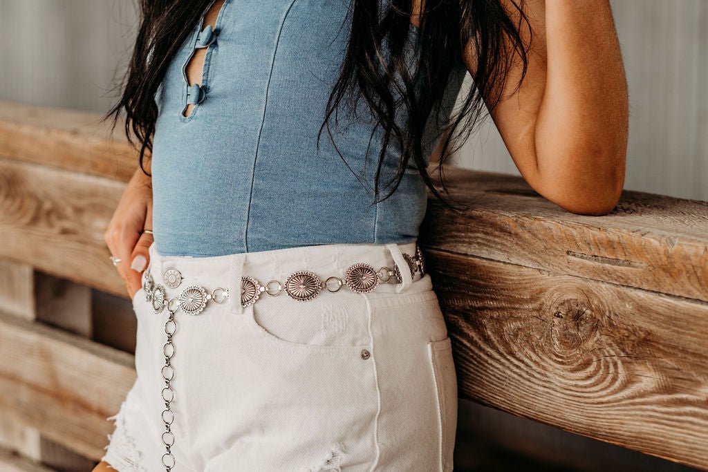 Mini Silver Concho BeltSilverS/M