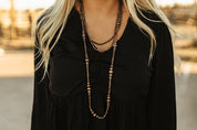 Multi-Strand Navajo Pearl Layered NecklacePatinaOS