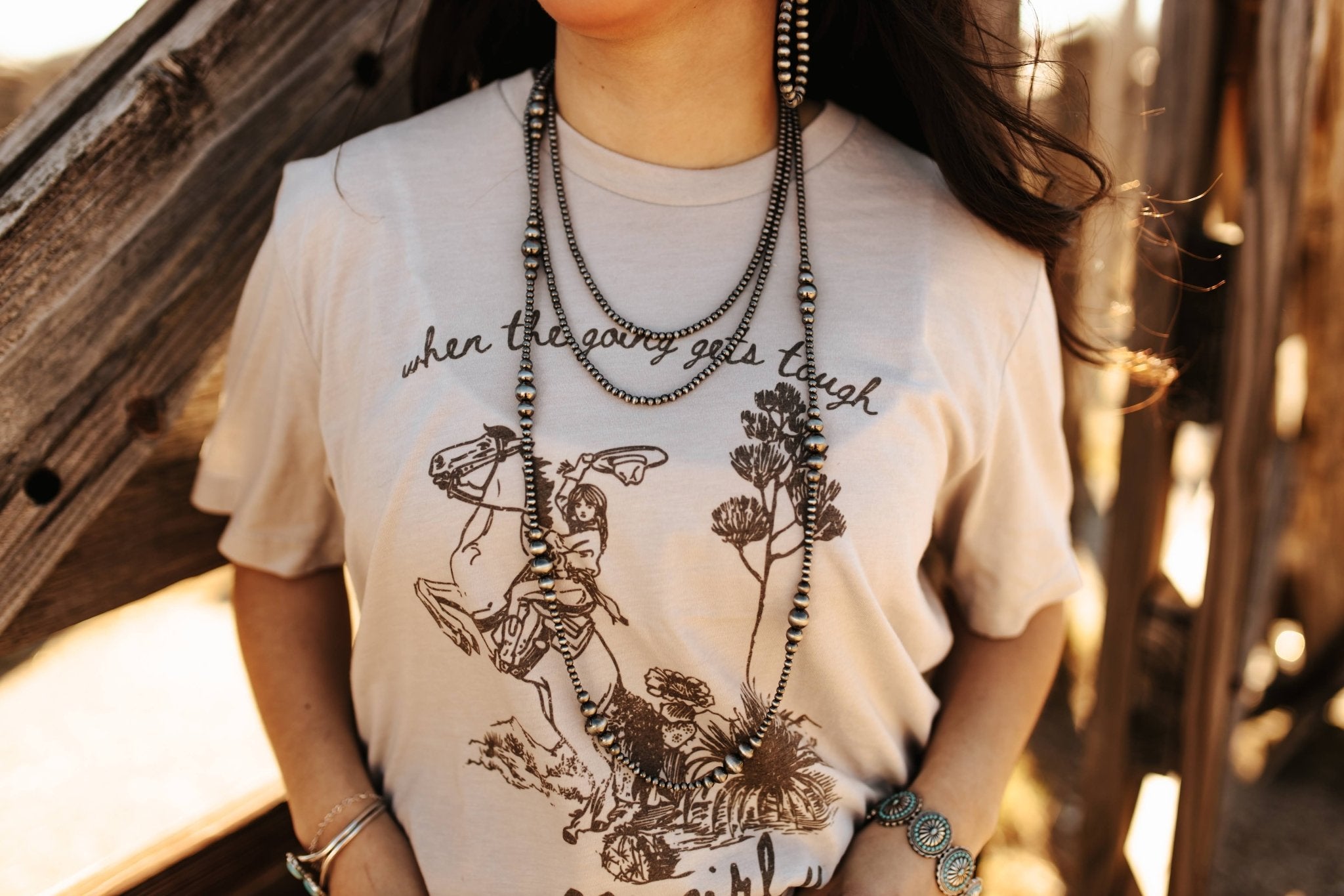 Multi-Strand Navajo Pearl Layered NecklaceSilverOS