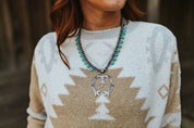 Naja Turquoise and Silver NecklaceSilverOS