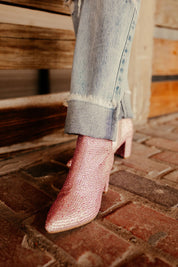 Nashville Rhinestone Cowgirl BootiesPink5