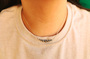Navajo Beads Silver Chain NecklaceSilverOS