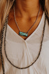 Navajo Pearl Layered NecklaceSilverOS