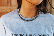 Navajo Silver Beaded Disc ChokerSilverOS