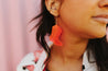 Neon Pink Cowgirl Boot EarringsPinkOS
