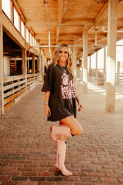 Oversized Rolling Stones Graphic TeeBlackOS