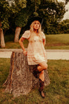 Peach Pleated Mini DressPeachXS