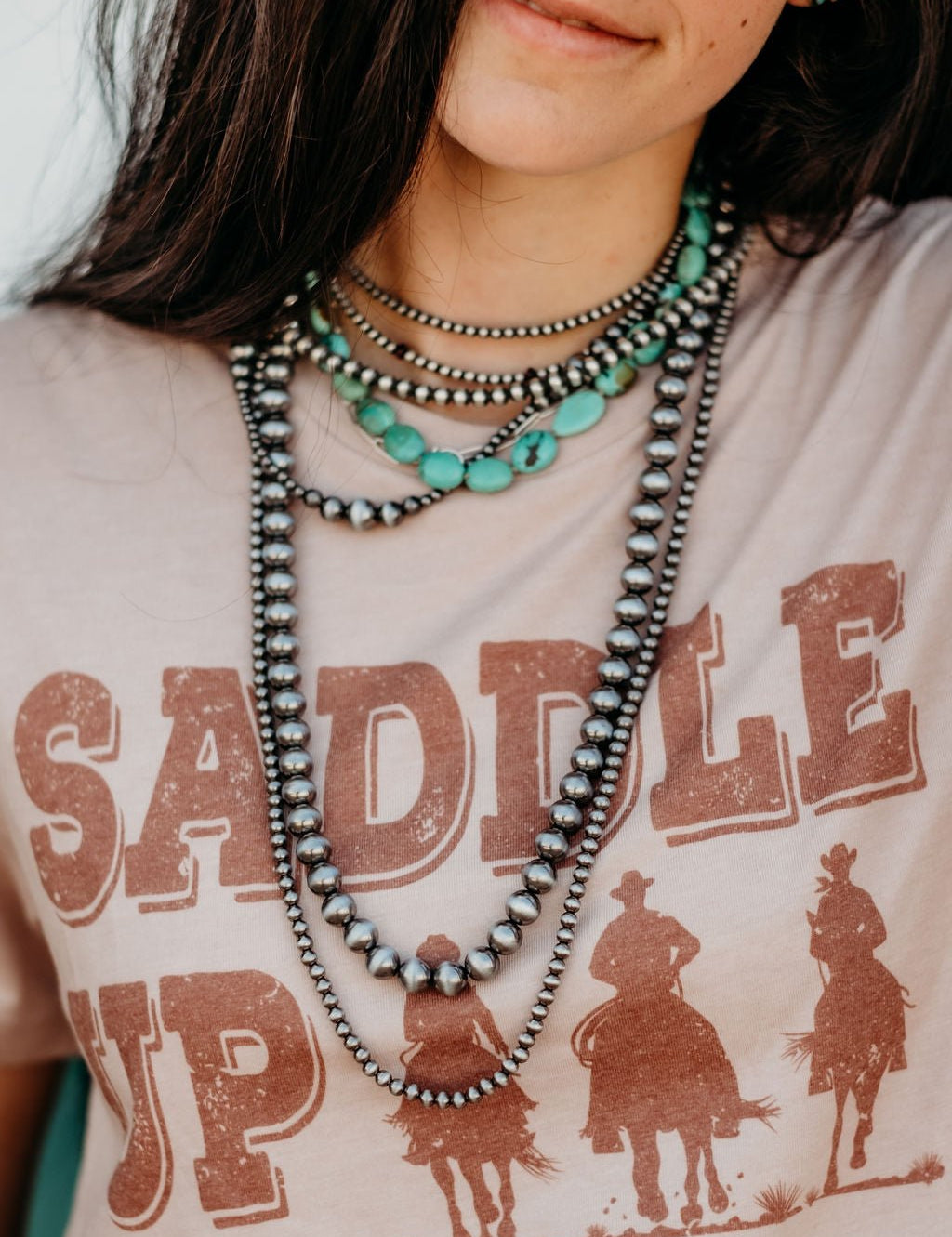Pearl Layered NecklaceSilverOS
