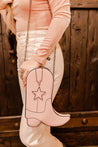 Pink Cowgirl Boot Crossbody PursePinkOS