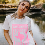 Pink Whatababe Graphic TeeWhiteS