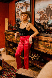 Rhinestone Bone Velvet TopBlackS