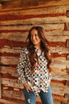 Rustic Rodeo Checkered Button Up ShirtMultiS