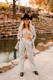 Silver Shimmer Trouser PantsSilverXS
