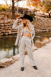 Silver Shimmer Trouser PantsSilverXS