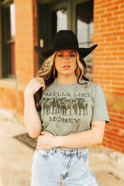Smells Like Money Graphic TeeOliveS