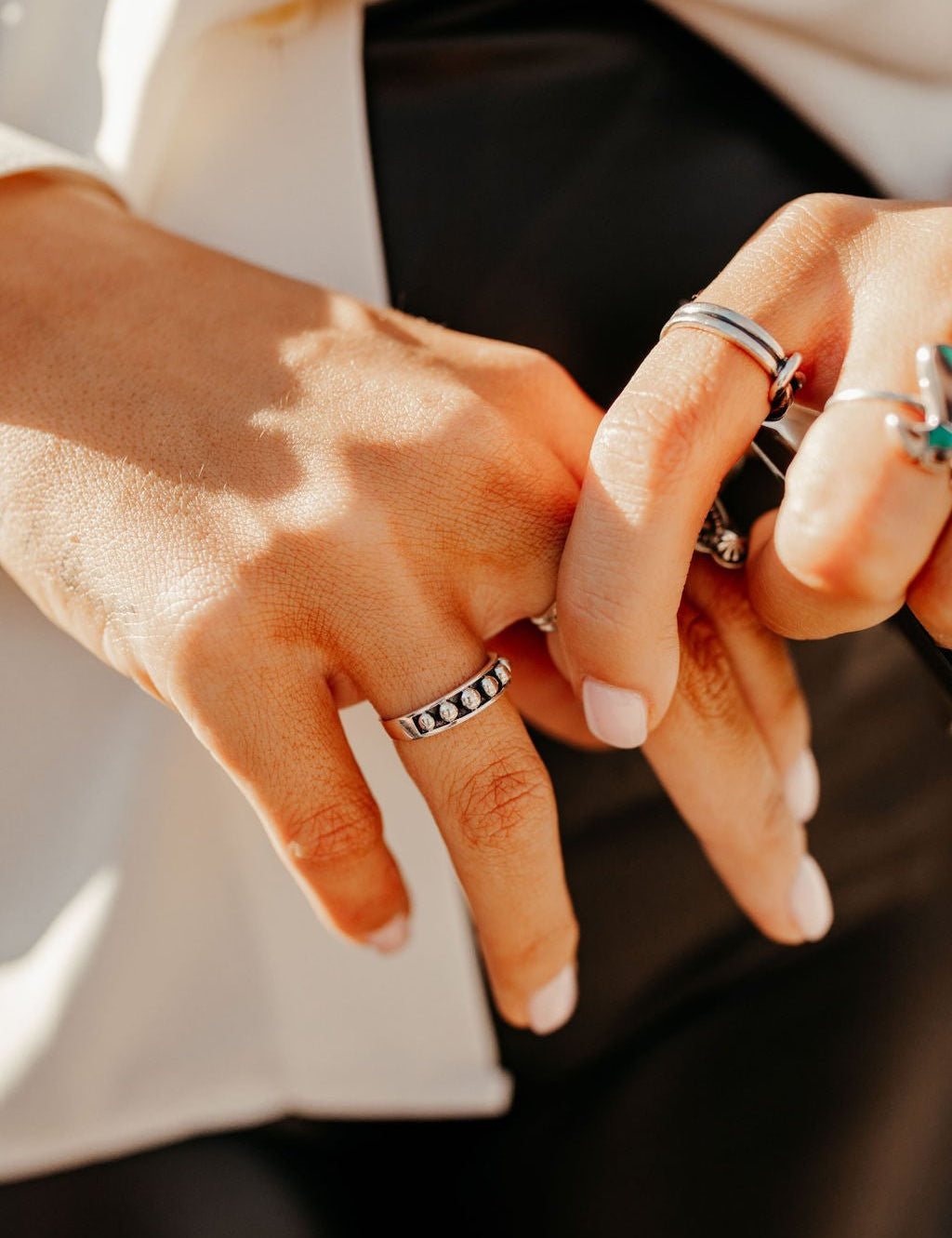 Sterling Silver Bead RingSilver6