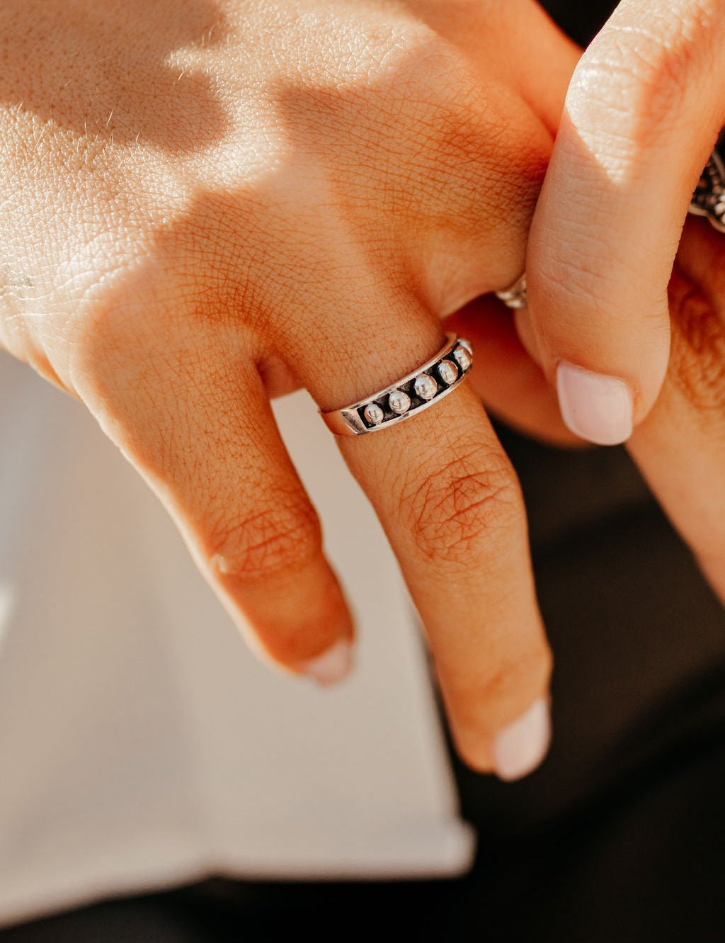 Sterling Silver Bead RingSilver6