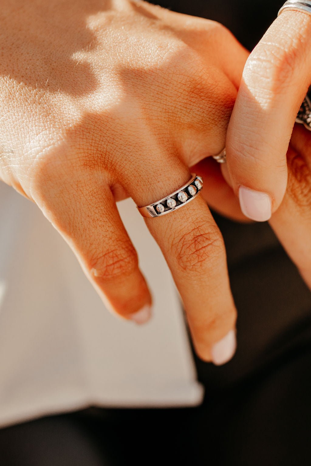Sterling Silver Bead RingSilver6