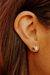 Sterling Silver Cowboy Hat Stud EarringsSilverOS
