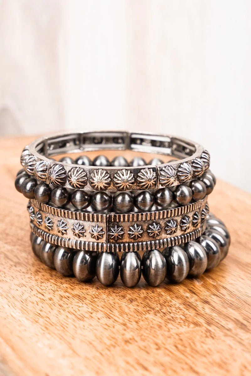 Sunburst Navajo Pearl Bracelet StackSilverOS