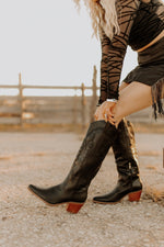 The Brandy Cowgirl BootsBlack5.5