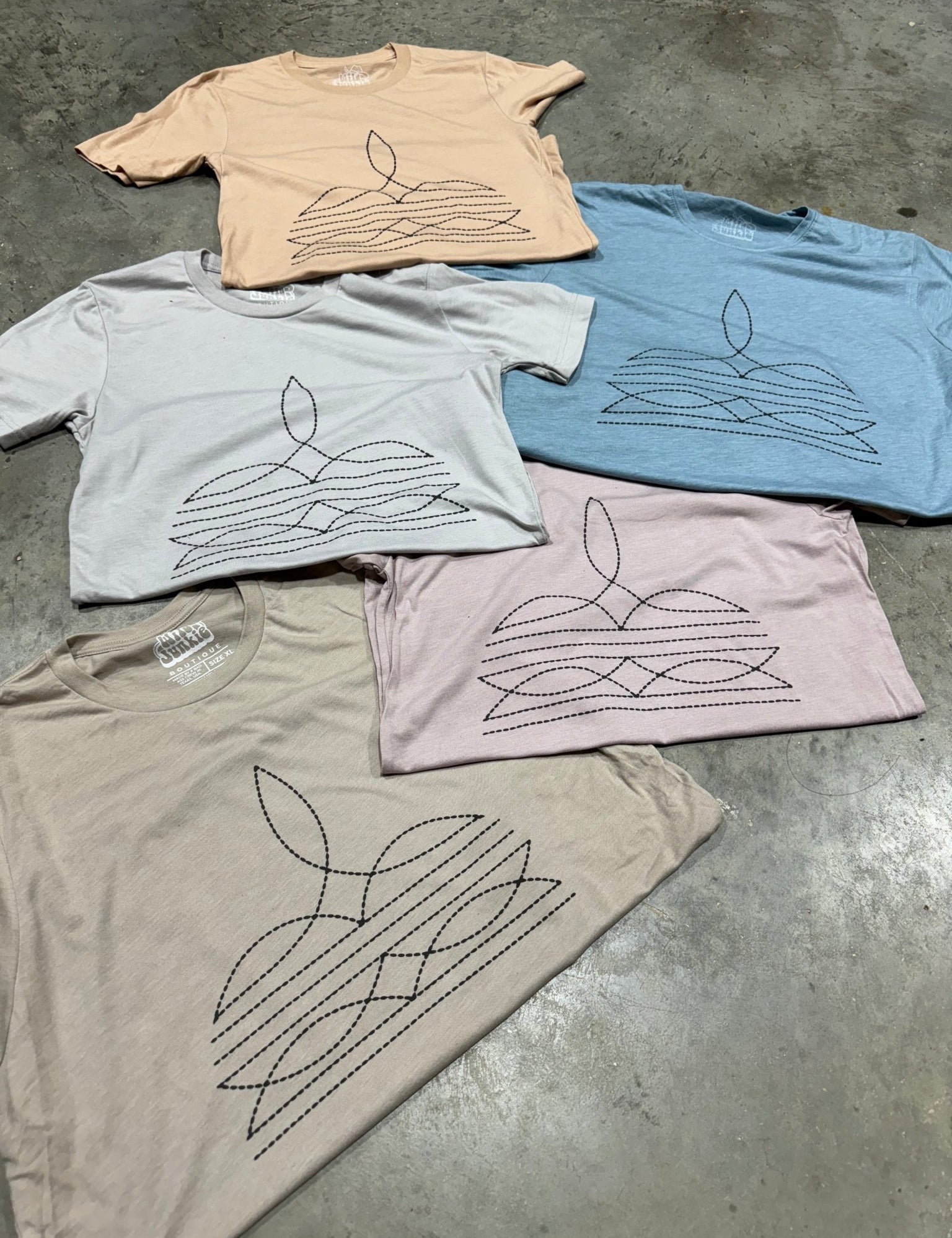 The Original, Viral Boot Stitch Western Graphic TeePinkS