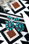 Turquoise Cluster Dangle EarringsTurquoiseOS