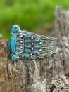 Turquoise Oval Cluster Stretch BraceletTurquoiseOS