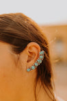 Turquoise Stone Ear ClimberTurquoiseOS