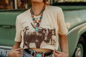 Vintage Longhorn Graphic TeeWhiteS