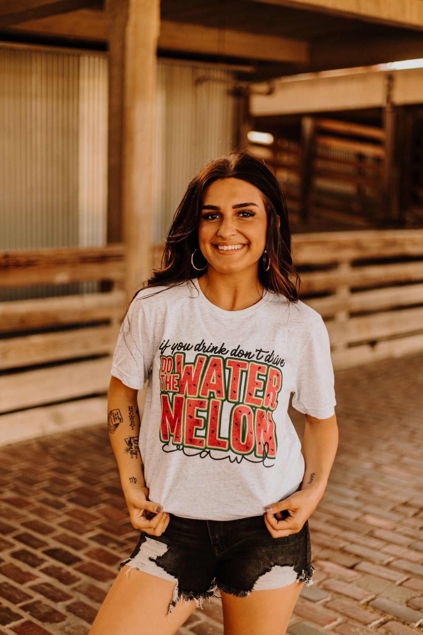 Watermelon Crawl TeeLight AshXS