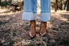 Whiskey Leather Cowgirl BootiesBrown5.5