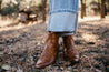 Whiskey Leather Cowgirl BootiesBrown5.5
