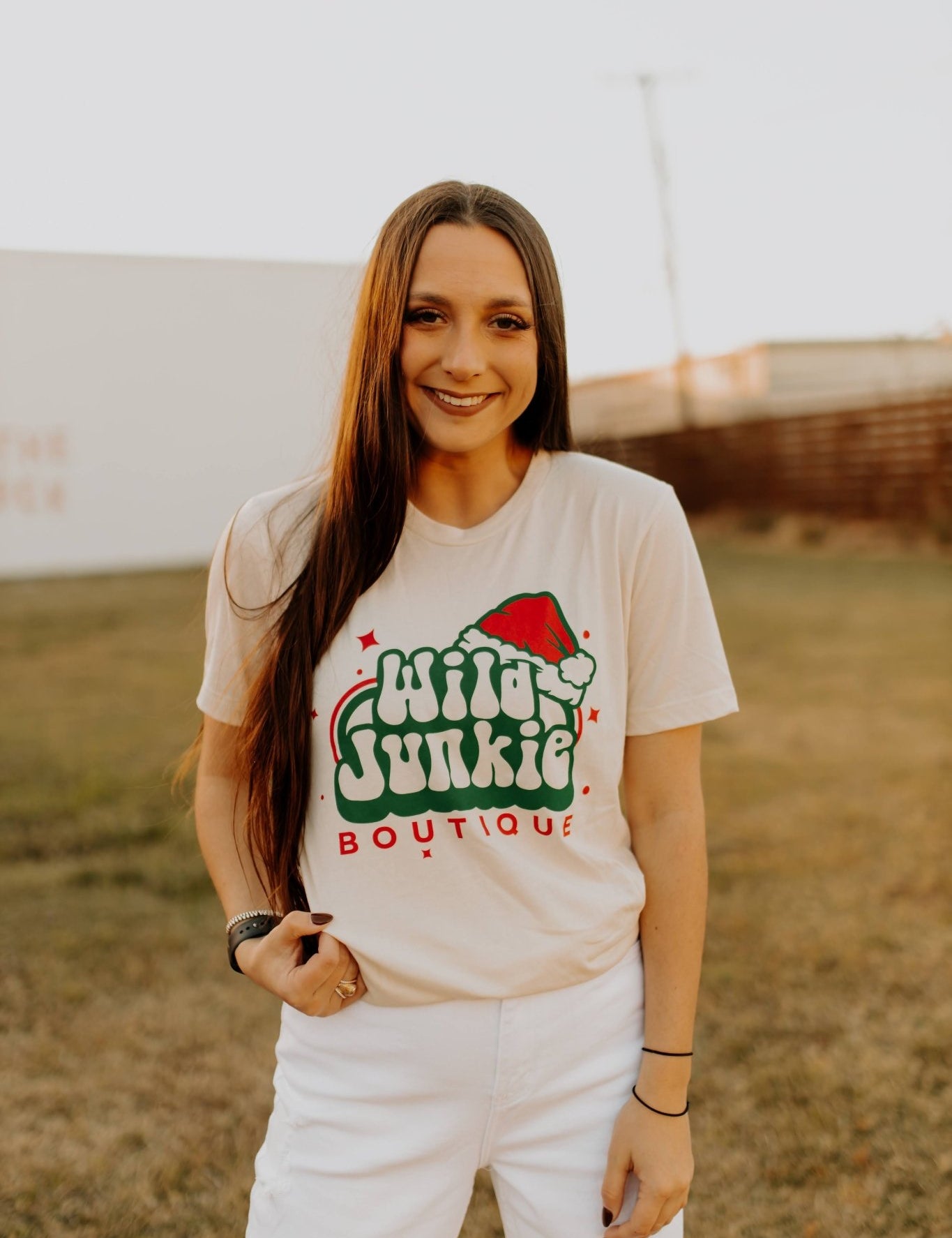 Wild Junkie Christmas Logo Graphic TeeCreamS