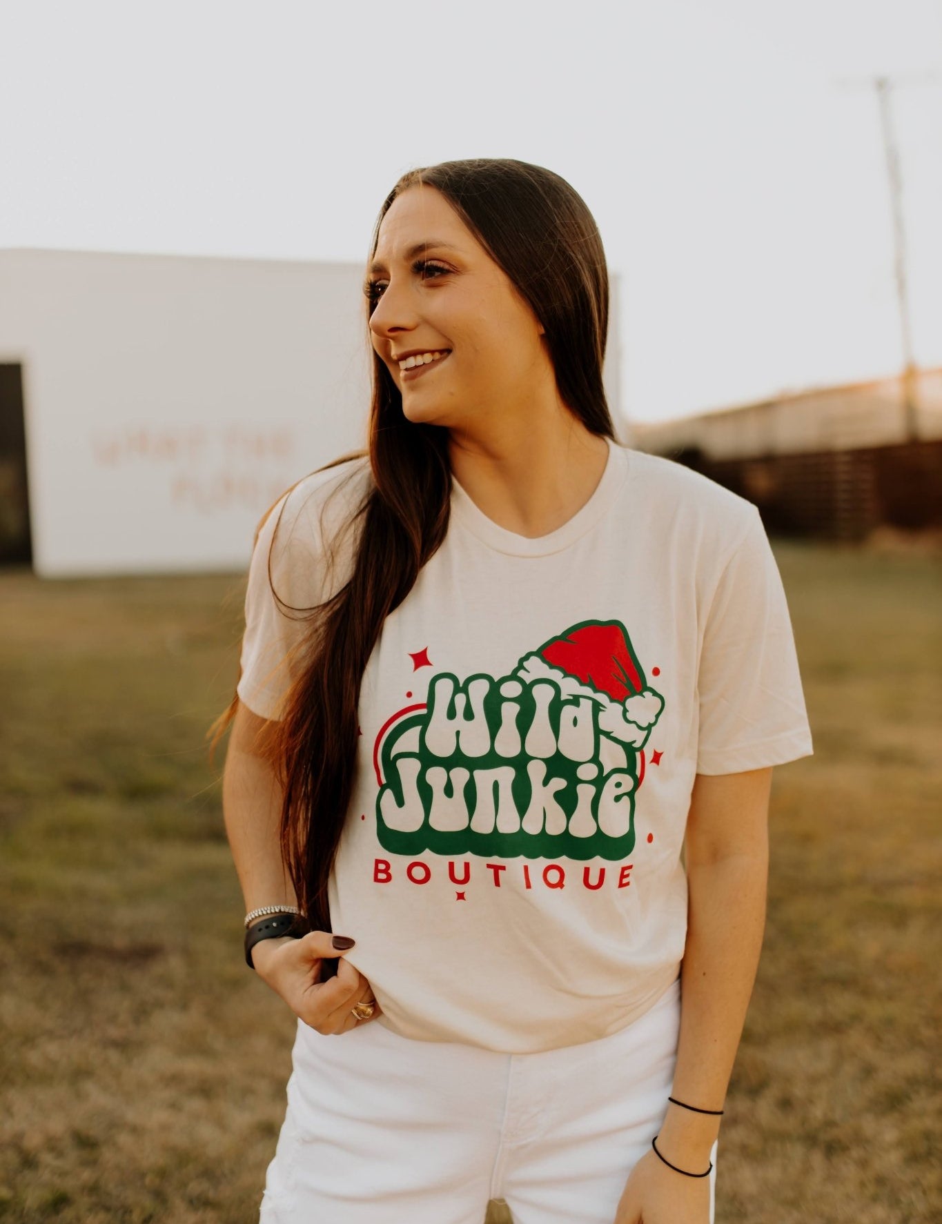 Wild Junkie Christmas Logo Graphic TeeCreamS