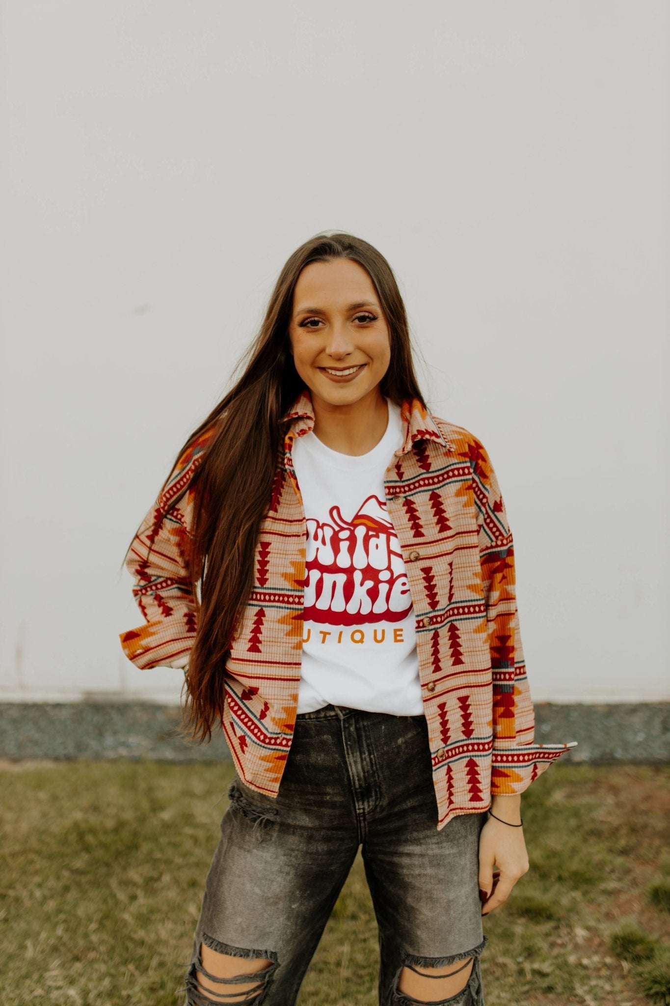 Wild Junkie Graphic Logo TeeWhiteS